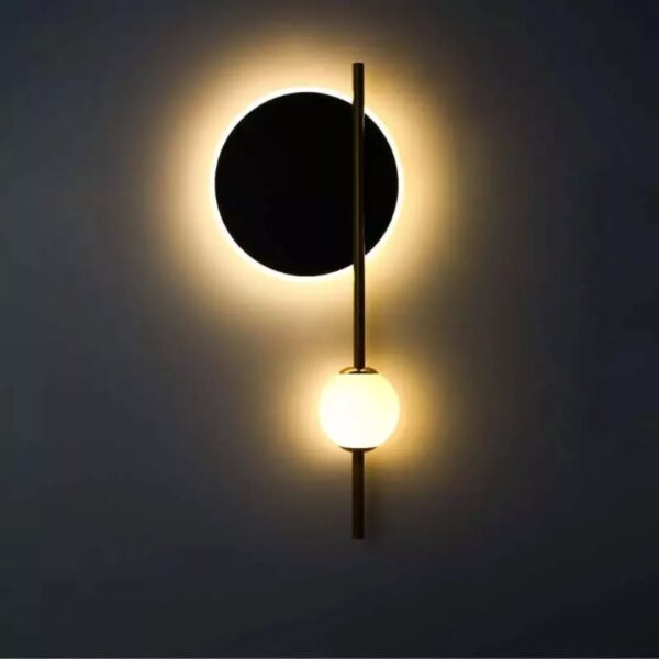 Orbit Glow LED Wall Light – Decorative Dual-Tone Fixture - Image 2