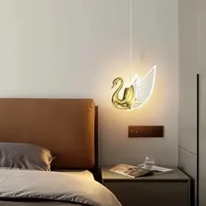 Elegant Swan-Inspired Hanging Ceiling Light