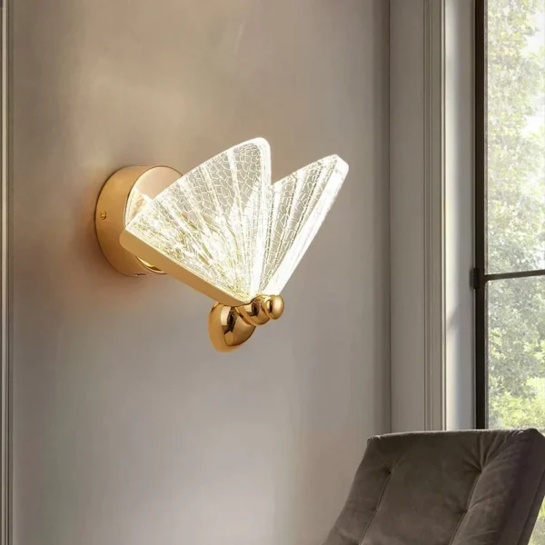 Luxury Butterfly-Inspired LED Wall Light