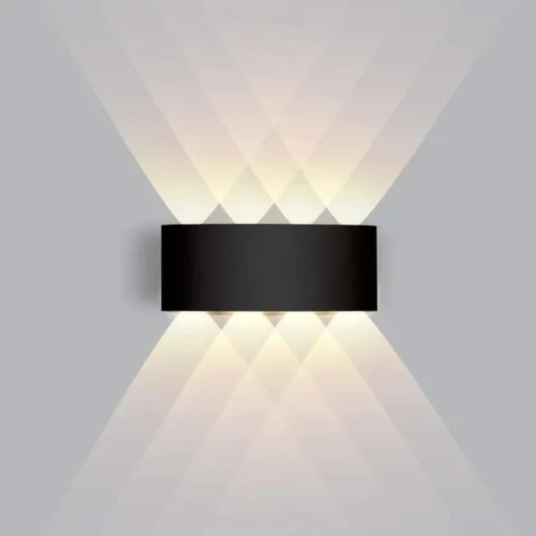 4+4 Up Down LED Decorative Waterproof Outdoor Wall Light